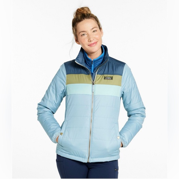 NWT L.L. Bean Colorblock Puffer Jacket - Picture 7 of 8